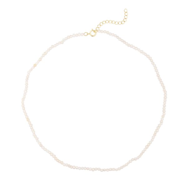 Collar Plata Mineral Perla